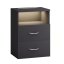 Нощно шкафче Jamie с LED осветление и USB - 55 × 40 × 28 cm