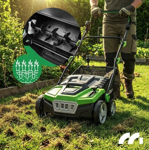 Elektrický vertikutátor a prevzdušňovač trávnika MasterLawn-PRO2600 – aerátor