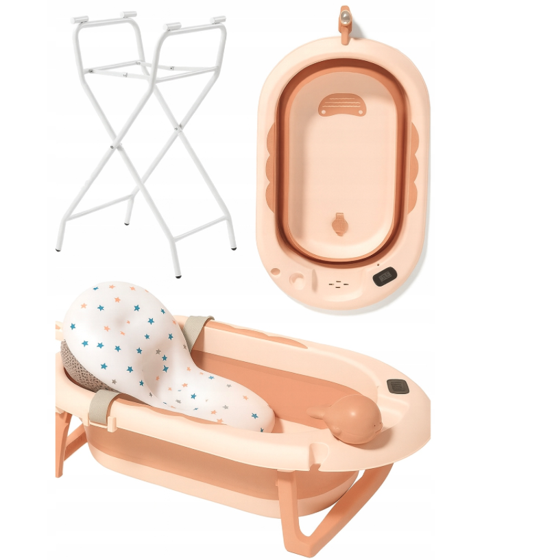 Összecsukható babakád VAIANA PREMIUM párnával és állvánnyal - több színben