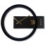 BLACK & GOLD ASYMMETRY, dizajnerski zidni sat od 30 cm