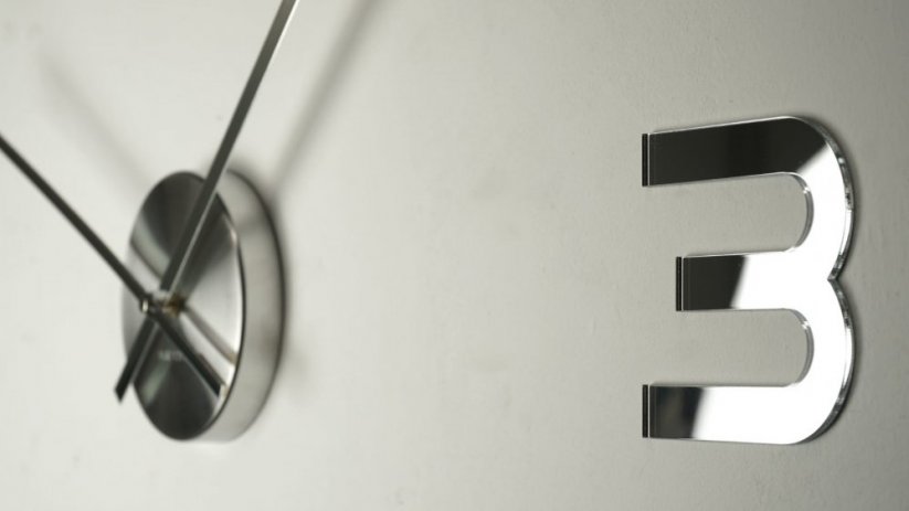 Dizajnerski zidni zrcalni sat koji se lijepi na zid, 80 cm