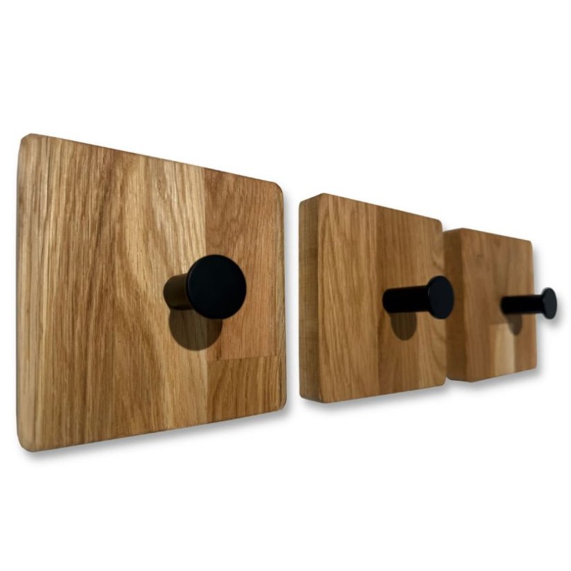 Fali fogas tömör tölgyfából - 3 db