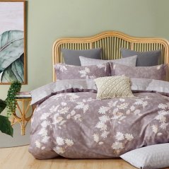 Obojstranné kvetinové posteľné obliečky z bavlny