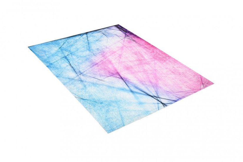 Covor abstract albastru și roz  - Dimensiunea covorului: Lăţime: 120 cm | Lungime: 170 cm