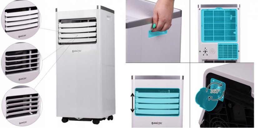 Výkonná přenosná klimatizace Maltec s výkonem 2,6kW