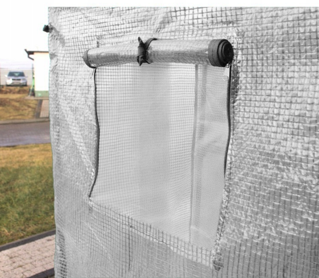 Záhradný biely fóliovník na paradajky 200 x 77 x 168 cm