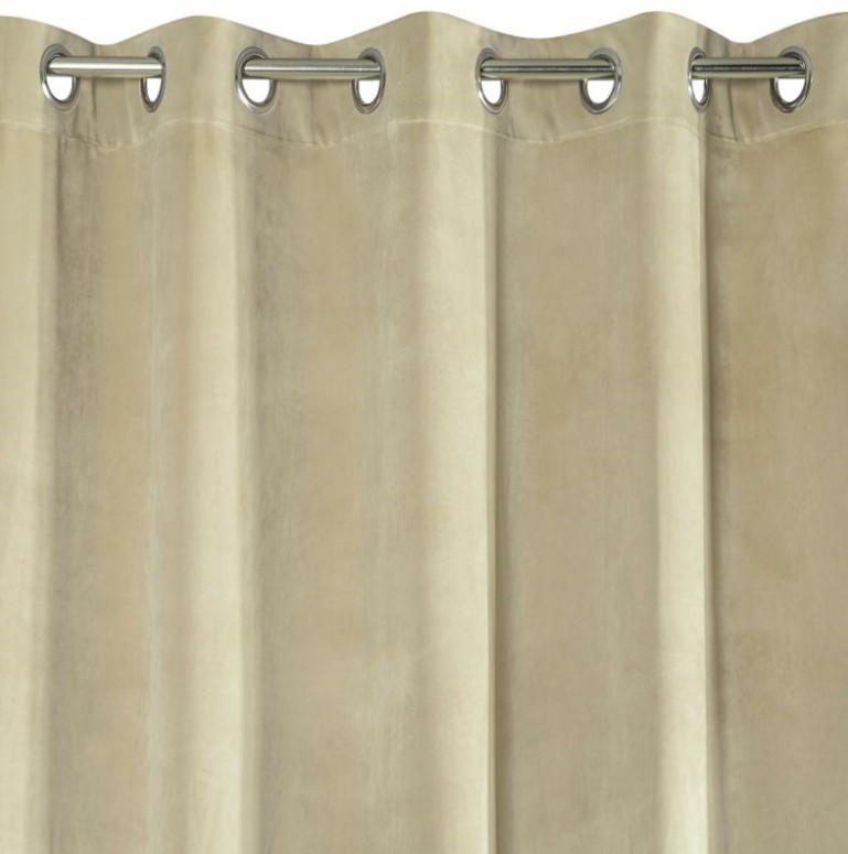 Elegantní béžový závěs do ložnice 140 x 250 cm
