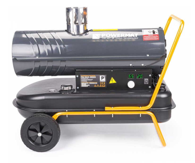 Ölerhitzer PM-NAG-30SKN 30 kW mit einer Durchflussmenge von 850 m³/h
