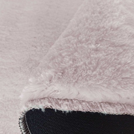 Covor roz pudra cu fir lung