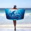 Plažna brisača z delfini - Velikost: Širina: 100 cm | Dolžina: 180 cm