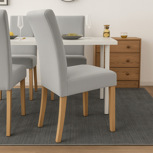 Set de huse pentru scaune din catifea elastică - 6 buc