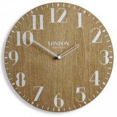 Ukrasni sat u retro stilu LONDYN RETRO WOOD 30 cm