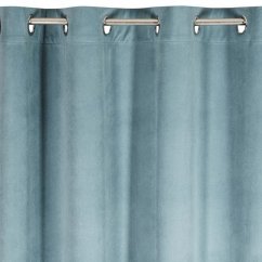Luxusní zatemňovací závěs do ložnice tyrkysové barvy 140 x 250 cm