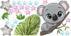 Falmatrica gyerekeknek aranyos koala csillagokban