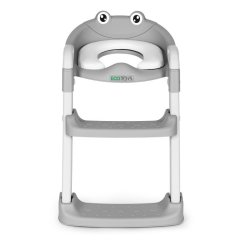Kindertoilettensitz ECOTOYS grau mit Stufen und Leiter