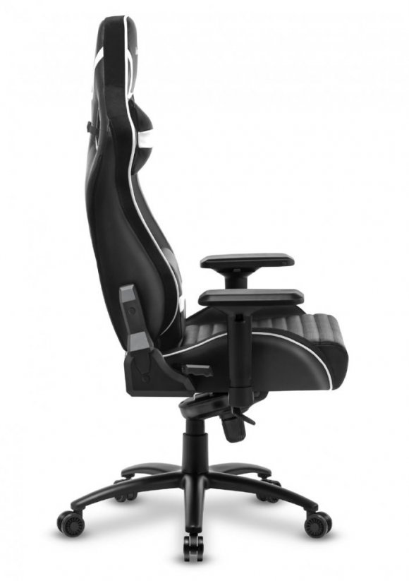 Ергономичен геймърски стол в бяло FORCE 8.2