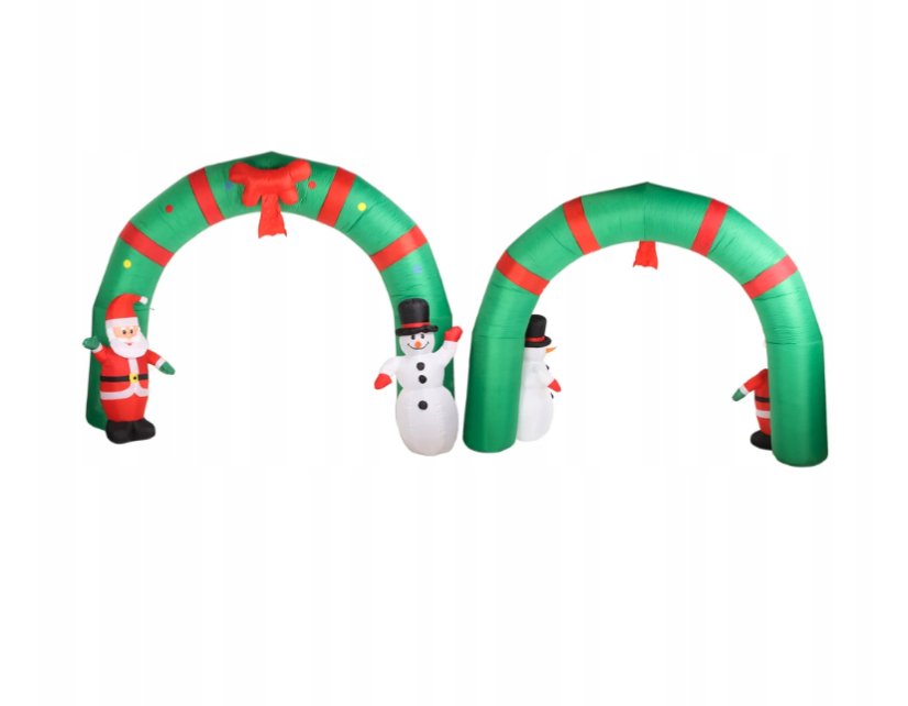Nafukovacia vianočná brána s LED osvetlením