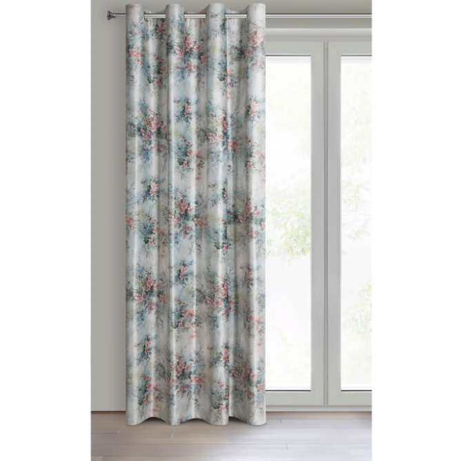 Perdea de catifea blackout cu motiv - trandafiri romantici 140 x 250 cm
