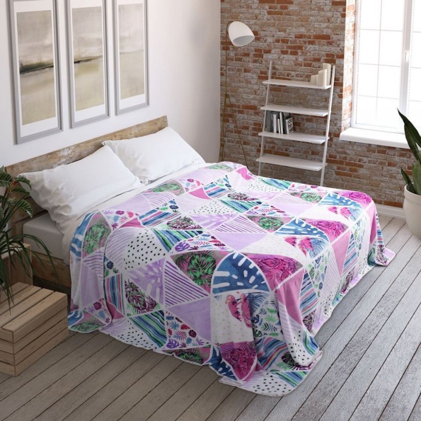 Kvalitná farebná deka z mikrovlákna