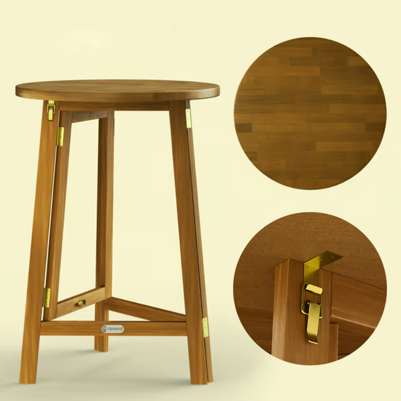 Akácfából készült összecsukható bárasztal