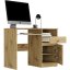 Birou de scris modern cu dulap 90x50 cm - diverse variante de culori - Culoare: Alb