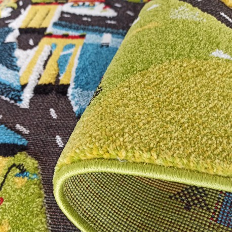 Сензорен детски килим с градски мотиви - Размер на килима: Широчина: 100 см | Дължина: 150 см
