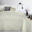Dekorační prošívaný přehoz na postel krémové barvy
