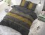 Biancheria da letto moderna color grigio scuro ACHIE ANTRACITE 140 x 200 cm