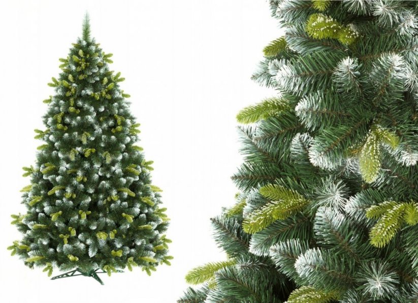 3D vianočný stromček s imitácoiu snehu vysoký 180cm