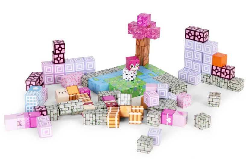 Magnetické kocky – 140-dielna sada magnetických kociek