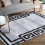 Elegante tappeto grigio-nero con un ornamento - Misure: Larghezza: 80 cm | Lunghezza: 150 cm