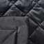 Prekrivač za krevet od sjajnog crnog baršuna
