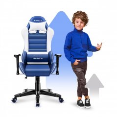 Качествен син геймърски стол за тийнейджъри