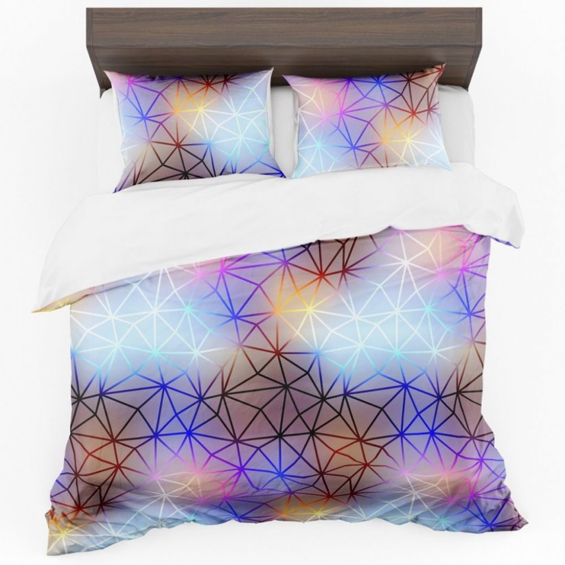 Lenjerie de pat colorată cu un model abstract