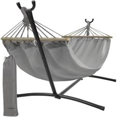 Vrtna viseća mreža 200 x 150 cm sa stalkom