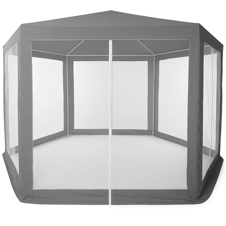 Gazebo da giardino con zanzariera 2 x 2 m