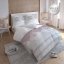 Béžové vzorované posteľné obliečky z bavlny