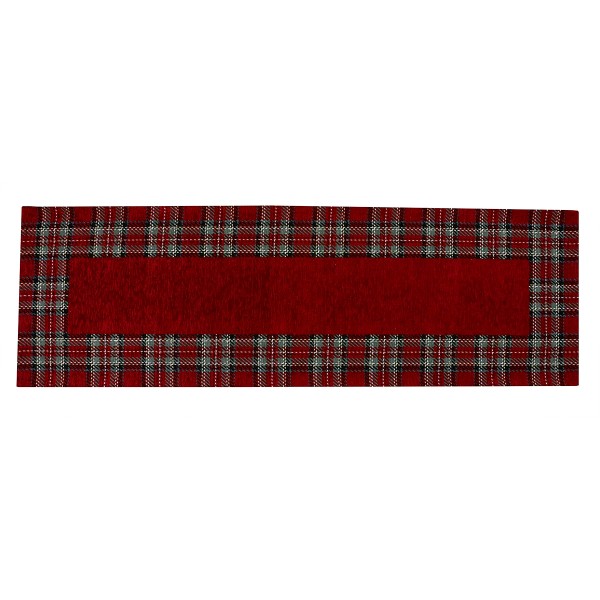 Față de masă de Crăciun burgund, 40x130 cm