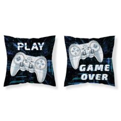 Detská obliečka na vankúš Game Over - čierna