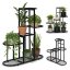 Suport minimalist pentru flori - 5 niveluri, metal negru