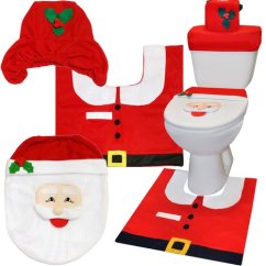 WC sada s vianočným motívom Santu 