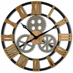 Unikatni zidni sat u industrijskom stilu 80 cm