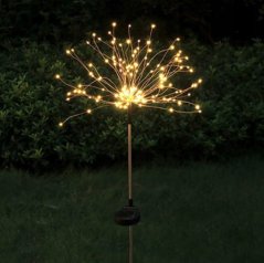 Solární LED zahradní svítidlo ve tvaru pampelišky