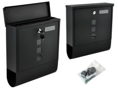 Briefkasten in Schwarz