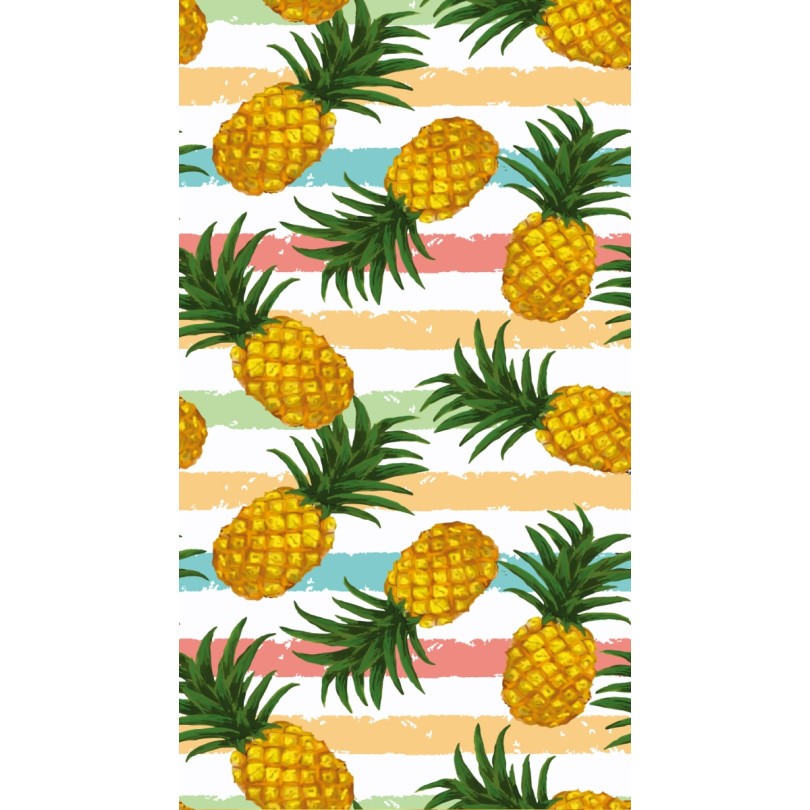 Brisača za plažo z vzorcem ananasa, 100 x 180 cm