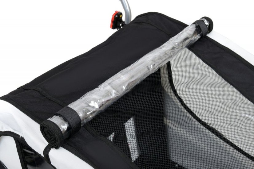 Remorcă pentru biciclete cu 2 locuri + JOGGER negru