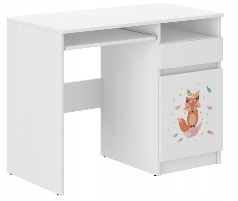 Scrivania per bambini con una dolce volpe 76x50x96 cm