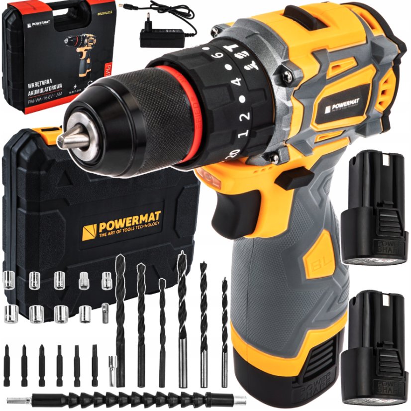 Акумулаторен винтоверт Powermat PM-WA-16.8V-1.5M