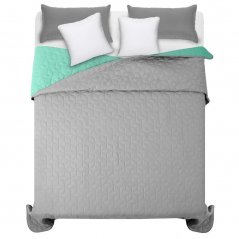 Svijetlo zeleni prekrivač za bračni krevet s dijamantnim uzorkom 220 x 240 cm