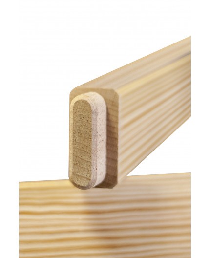 Дървена стълба от две части 2 x 4 с товароносимост 150 kg